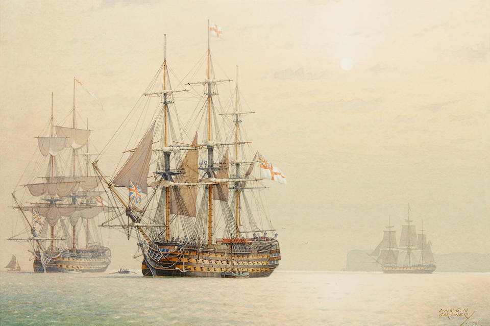 PhilipKAllan's tweet image. HMS Ville de Paris by Dereck Gardner
A Royal Navy 1st rate launched in 1795. Her name comes from the French flagship, captured at the Battle of the Saintes in 1782. The Royal Navy sometimes adopted names of foreign ship that had fought well.
#AgeofSail #Napoleonic #RoyalNavy