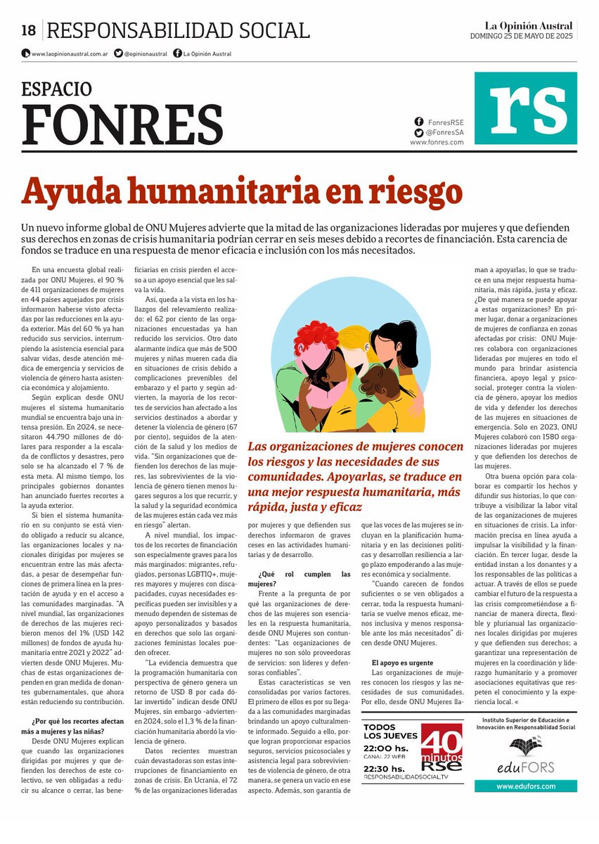 📎Les dejo el Suple de #ResponsabilidadSocial <a href="/FonresSA/">Fonres RSE</a> #edufors que publicamos este domingo en el diario <a href="/opinionaustral/">La Opinión Austral</a>
