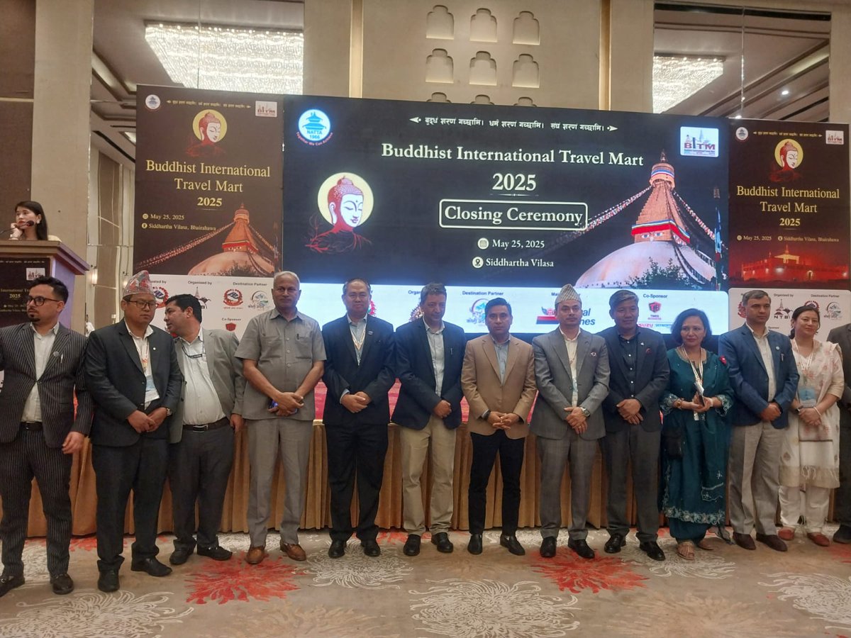 The Buddhist International Travel Mart (BITM), organized by the Nepal Tourism Board, emphasized promoting Buddhist tourism with Lumbini at its core. The BITM, which began in Kathmandu on Friday, concluded on Sunday

Read More: trade.ntb.gov.np/buddhist-inter…

#BuddhistTourism