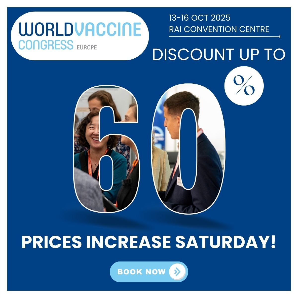 Save up to 60% on tickets — buy yours by midnight 30th May before prices increase!

🎟️Register now for 2025! terrapinn.com/WVCEU/2025Tick…

#WVCEU #WorldVaccineCongress #Vaccine #HealthcareInnovation #HealthcareLeaders