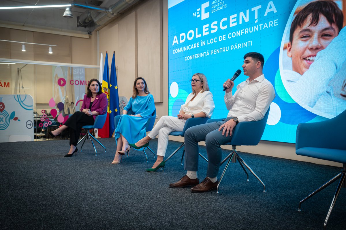 UNFPAMoldova's tweet image. 🎯200+ parents joined @UNFPAMoldova conference on Adolescence, part of Moldova's #EducationWeek

💡Experts shared tips on online safety, empathy &amp;amp; understanding teens' emotions.

🤝Part of the @UNFPA &amp;amp; @UNICEFMoldova programme "Break the Cycle" &amp;amp; support from @UKinMoldova.