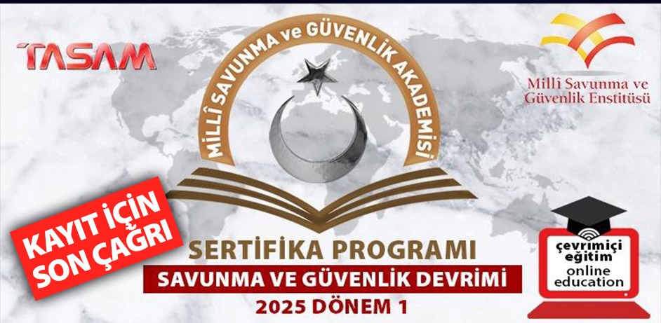 TASAMorg's tweet photo. Millî Savunma ve Güvenlik Akademisi Kayıtları için Son Çağrı

Link> https://t.co/FvkPti0SDd

#devrim #endüstri #yönetişim #güvenlik #yenimodel https://t.co/6q7jGLZLNO