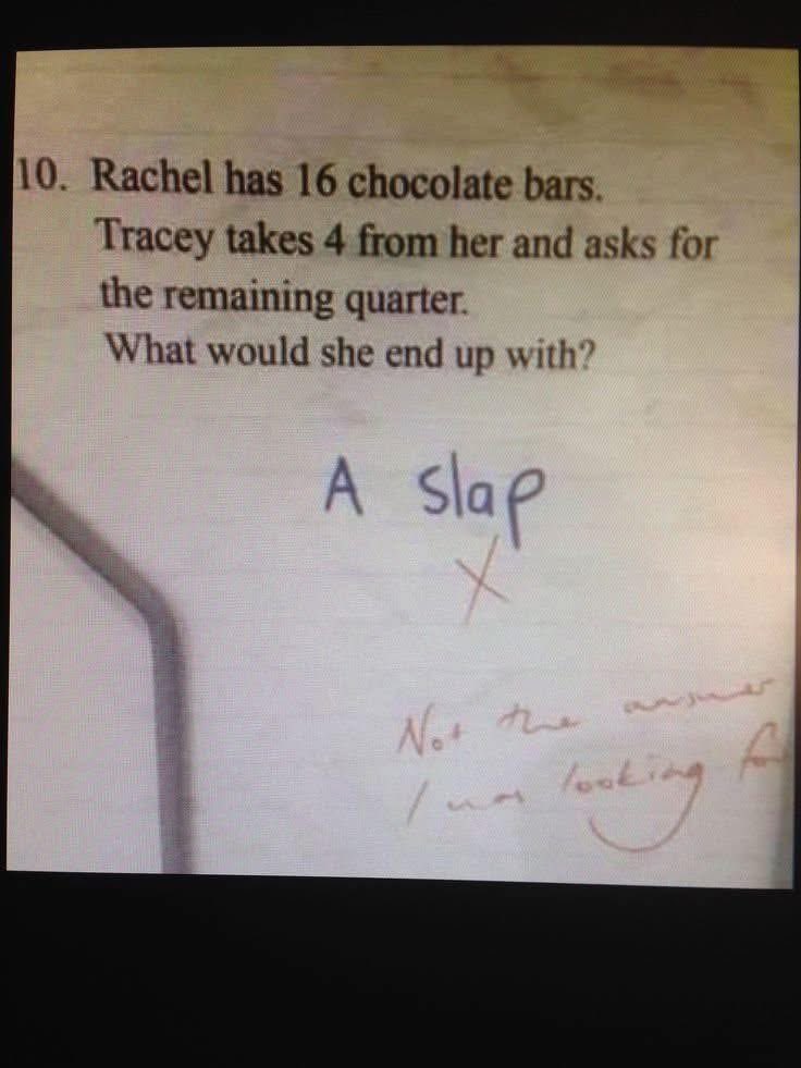 “Not the answer I was looking for.”🤣 Dedicated to all my friends in #education