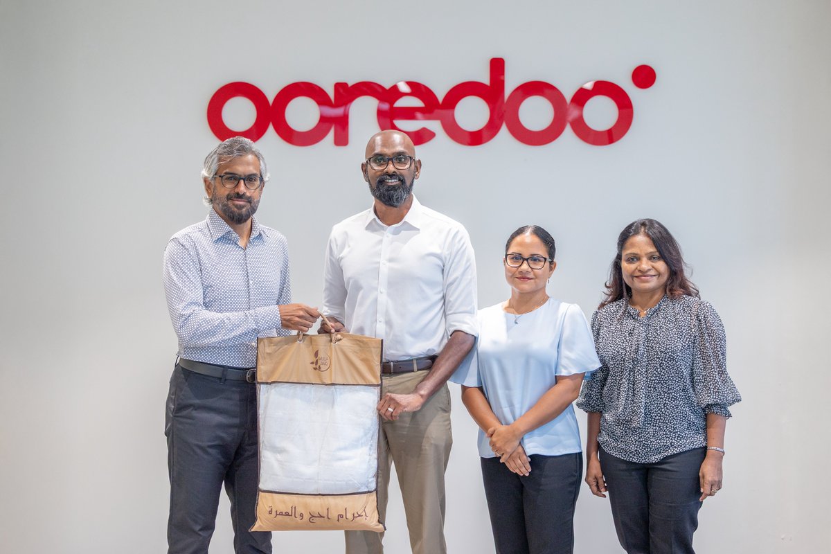 Hajj Mabroor to our own Ahmed Mohamed and Hussain Haneef. May this spiritual journey bring you and your families peace and fulfillment. 🌟

Under our staff Hajj policy, we are proud to support our team members in fulfilling this sacred journey.

#LifeatOoredoo #LiveUnlimited