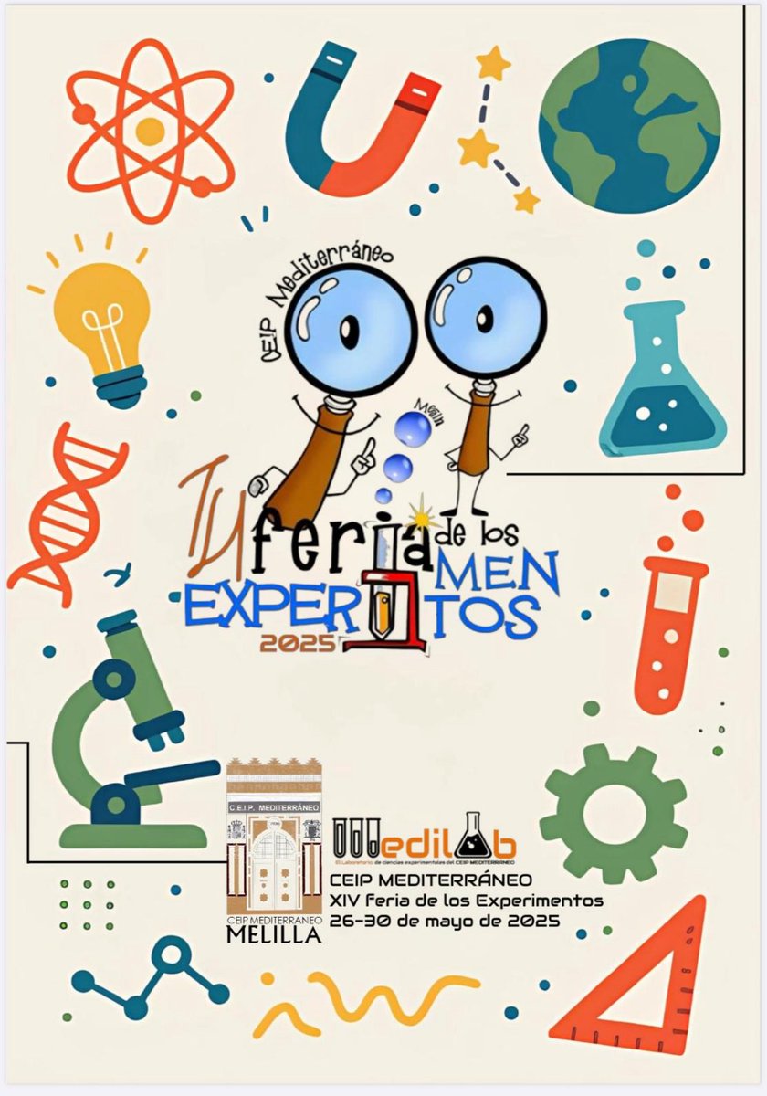 CEIPMediterrne1's tweet photo. Arrancamos con la XIV Semana de los Experimentos en @CEIPMediterrne1 .Niños y niñas divirtiéndose “haciendo Ciencia”
 @csicenlaescuela @upeform_melilla 
@UNEDMelilla 
@l_circe 
@ondaceromelilla @cadenasermel @cope_melilla  @ElFarodeMelilla @MELILLAHOY4 @tv_melilla @experiprinfa https://t.co/PAh6RXh5rU