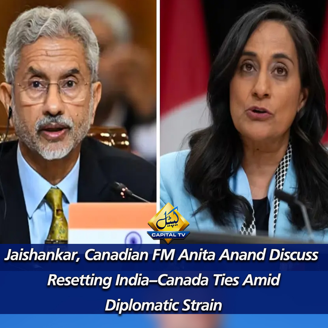 CapitalTVLive's tweet photo. India’s External Affairs Minister S. Jaishankar spoke with Canadian Foreign Minister Anita Anand in the highest-level contact since Mark Carney became Prime Minister. 
#IndiaCanada #Jaishankar #AnitaAnand #KhalistanIssue #ForeignPolicy #SikhCommunity #IndiaCanadaRelations https://t.co/V1RY3HeaSY