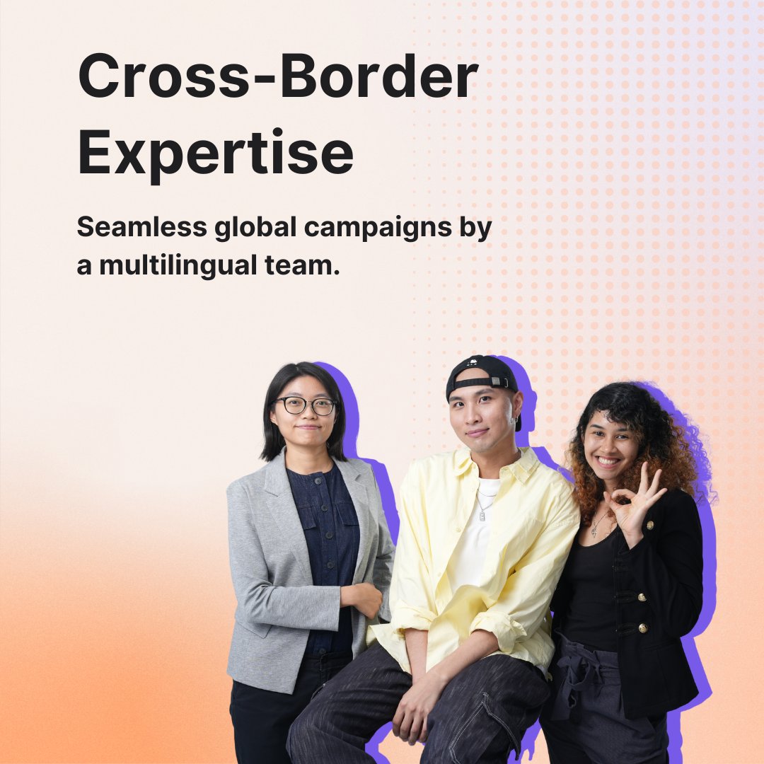 CreatorDB_OFCL's tweet photo. Looking to grow your brand with influencer marketing?

At CreatorDB, our multilingual team brings cross-border expertise to help brands grow through localized and data-driven influencer campaigns.

Consult with us 👉 https://t.co/nxip3cTfci https://t.co/QORcxGHVdv