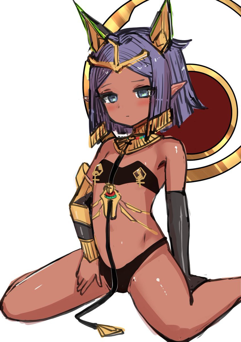 セクメト衣装のココちゃん描きました
#ココ・ホワイトシェル
#ラストオリジン
#라스트오리진 