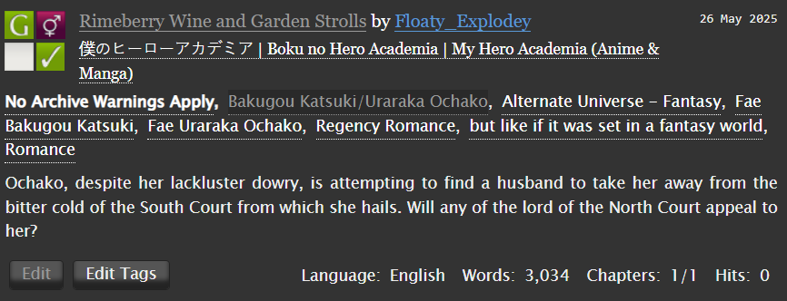 FloatyExplodey's tweet image. It is a little late.... but here is my contribution for Kacchako Week Day 1! Prompt: Kisses 😘

~Rimeberry Wine and Garden Strolls~
archiveofourown.org/works/65906719

#KCHKWK25 #kacchako @KacchakoWeek