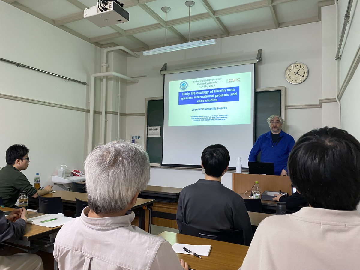¿Cómo crece el atún rojo en sus primeras fases de vida y cómo se relaciona con su potencial de supervivencia?🐟

Lo estudia nuestro compañero José Mª Quintanilla en su estancia en la Univ. de Tokio. 

Potenciando la colaboración internacional en el marco del proyecto #INDITUN🌍