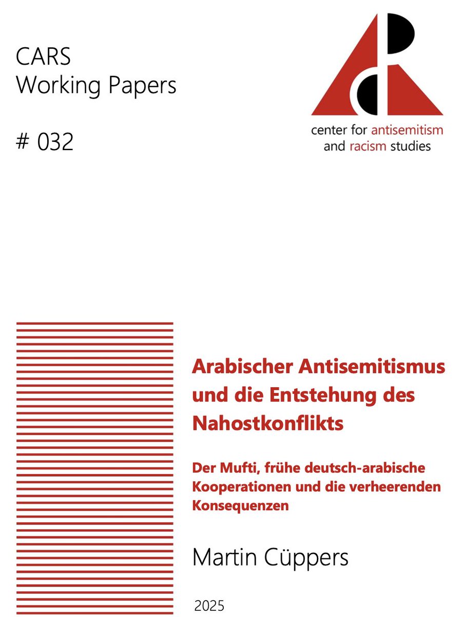 Ab sofort online: #032 unserer Reihe "Working Papers"

Martin Cüppers (Leiter der Forschungsstelle Ludwigsburg &amp; Ko-Autor von "Halbmond &amp; Hakenkreuz") über "Arabischer #Antisemitismus &amp; Entstehung des Nahostkonflikts"