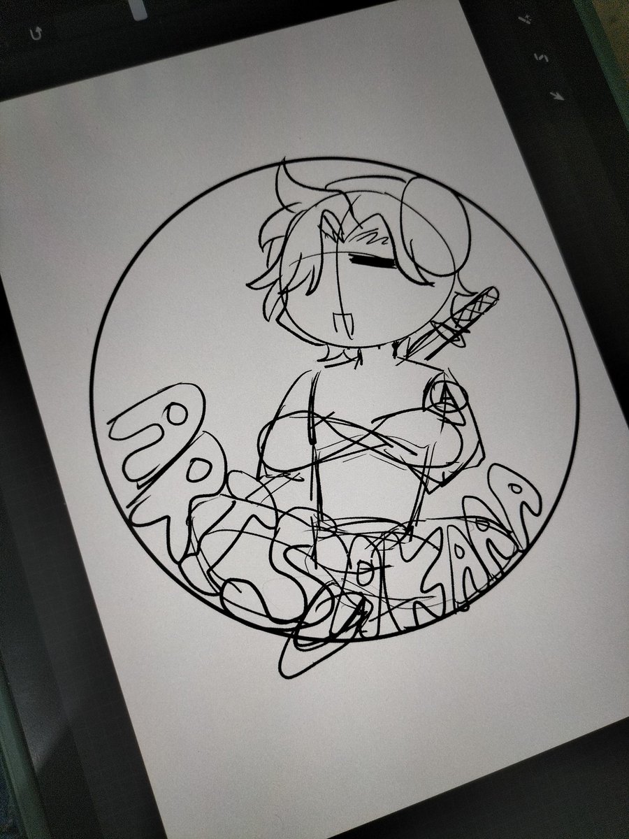 SarKatzen's tweet photo. Scrapped pin badge idea bcs I got too busy https://t.co/B6ZqLSRkpC