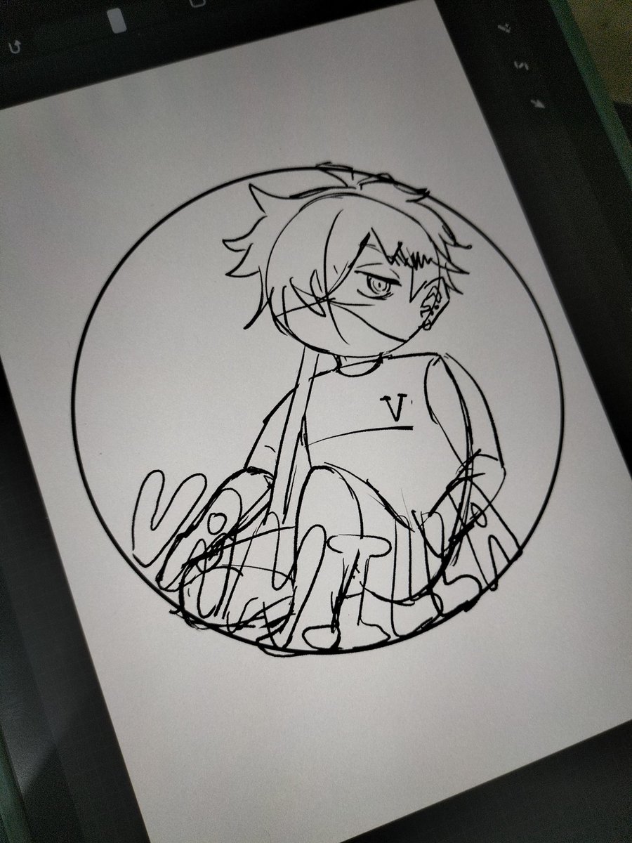 SarKatzen's tweet photo. Scrapped pin badge idea bcs I got too busy https://t.co/B6ZqLSRkpC