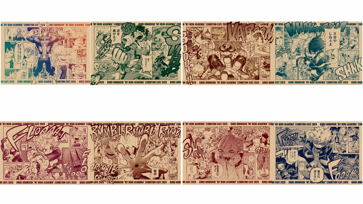 ヒロアカ』原画展、豪華ノベルティ公開 カフェメニュー注文でゲット