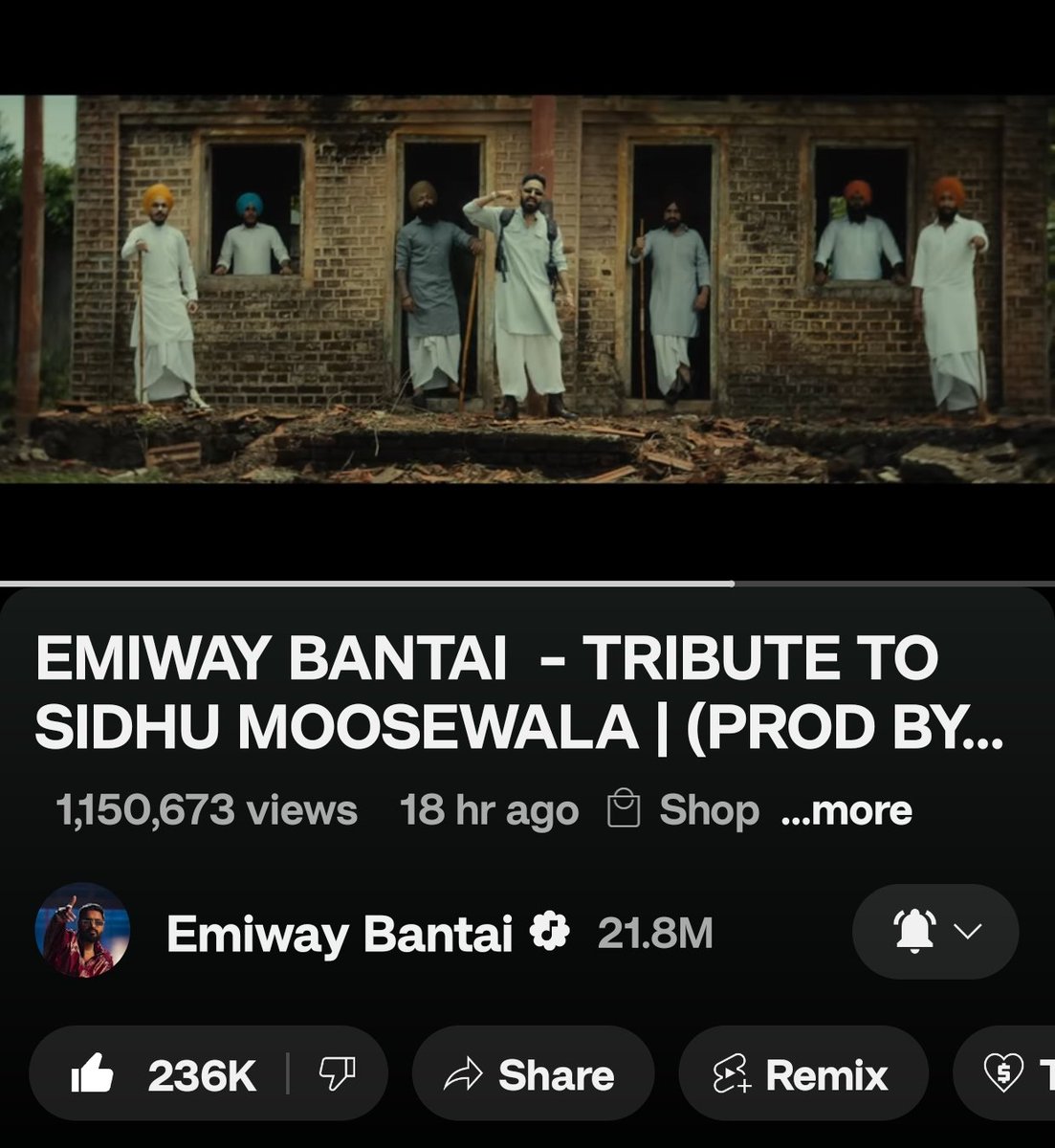 KhanStake's tweet photo. 1.15M+ views completed!!!☠️ 
236k+ likes 💀🔥❤️‍🔥
#TTSMW #EMIWAYBANTAI https://t.co/PtVpIhlf8D