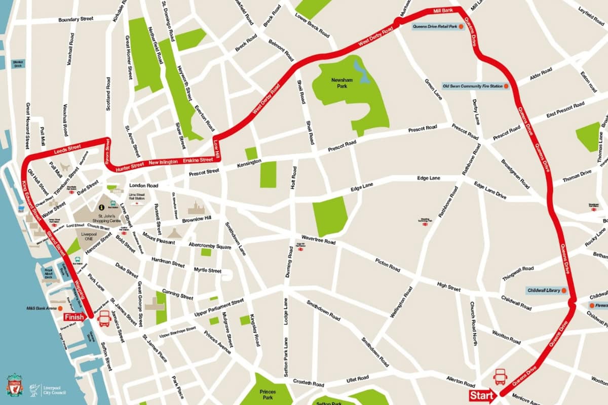 🚨 Parade Day: The Parade is due to start at 14:30pm BST, the route is estimated to take between 3-5 hours, the bus will begin at Allerton Maze and travel northbound on Queens Drive, continuing through key areas of the city 🏆🎉