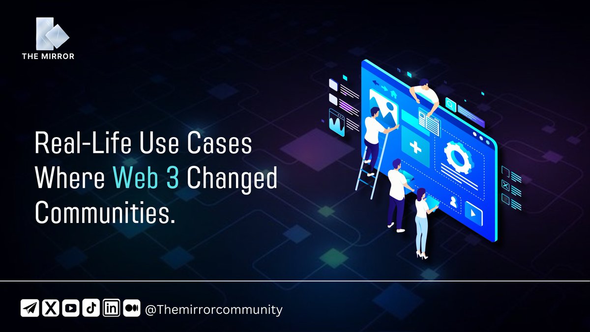 Real-Life Use Cases Where Web3 Changed Communities 🌍💡

Web3 isn’t just buzzwords and charts , it’s helping real people in real places. Here are some inspiring ways Web3 has changed communities for the better 👇

#web3 #community