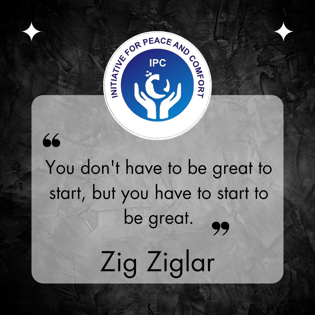 A step at a time and greatness is closer than you think. 
Don't worry about starting small but set your focus on being great.

It's Monday, the time to start is now.

#MondayMotivation #IPC