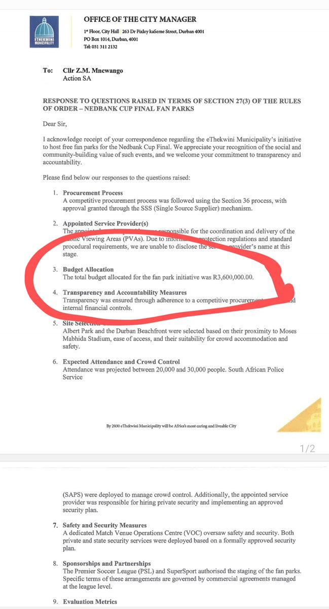 ZANewsFlash's tweet photo. UPDATE: The eThekwini municipality spent R3.6 million to put up two fans park at the beachfront and Albert Park during the Nedbank cup final between Orlando Pirates and Kaizer Chiefs on May 10 - The News Box https://t.co/lhXR4EyPJJ