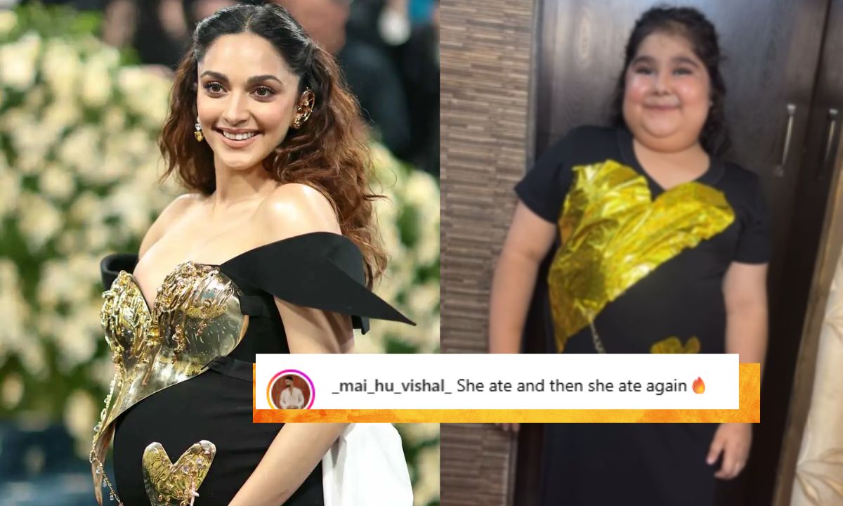 thehauterrfly's tweet image. Watch This Little Girl From Mumbai Nail Kiara Advani’s MET Gala Look With A Gift Wrap. So Talented! -  hauterrfly.com/entertainment/… 
#BlackGown #Entertainment #GauravGupta #KiaraAdvani #MetGala2025 #METGalaOutfit #MumbaiGirl #Recreation