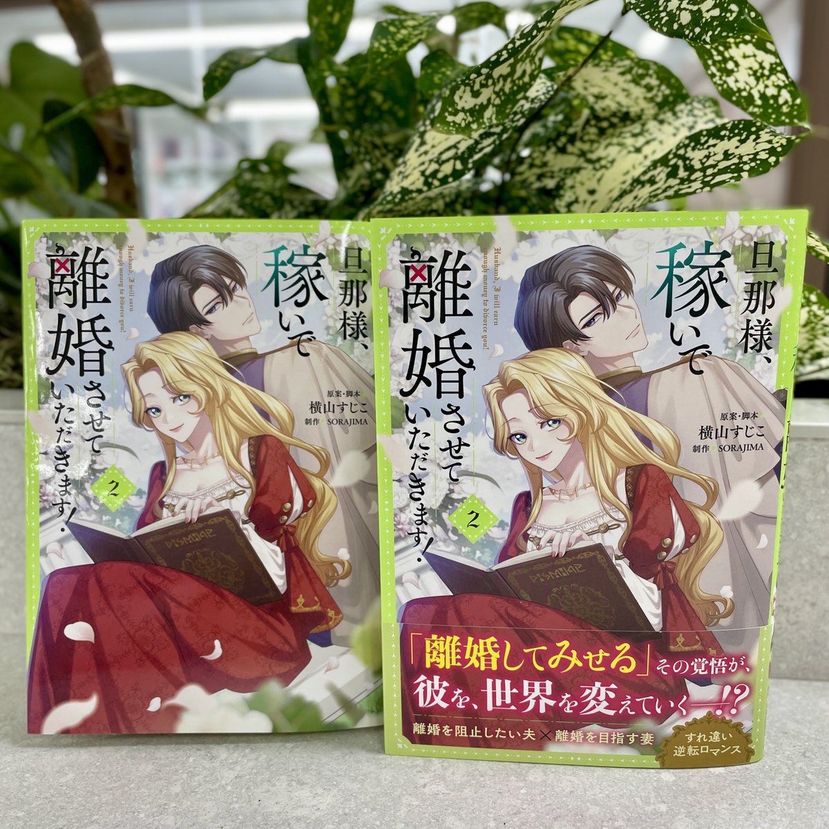 💰書影公開💰

6月5日（木）発売

『旦那様、稼いで離婚させていただきます！ 2』

原案・脚本：横山すじこ <a href="/yokosu_28/">横山すじこ</a> 
制作：SORAJIMA <a href="/kaseiderikon/">【旦那様、稼いで離婚させていただきます！】公式アカウント＠LINEマンガ配信中</a> 

離婚を目指す妻と、離婚を阻止したい夫のすれ違い逆転ロマンス💖
大人気Webtoonの単行本、待望の第2巻✨

kadokawa.co.jp/product/322502…