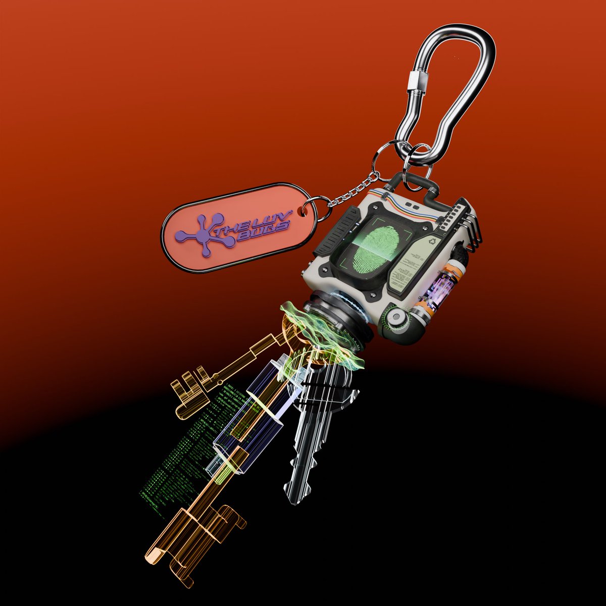 🎁 来場者特典 #1 🎁

 " etherkey(エーテルキー)  "

今後「THE LUV BUGS」が企画する特別な拡張型音楽体験へのアクセスキー🔑
「THE LUV BUGS Vol.2」ご来場者に、デジタルアーティスト <a href="/kloph_zip/">kloph</a> 制作による"etherkey ver.2"をプレゼント！