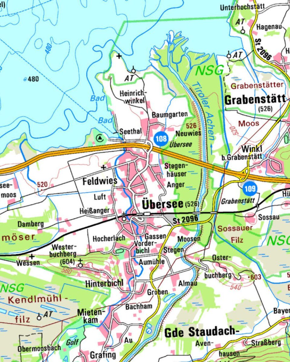 🏝️ Unser heutiger #MapMonday ist ein Geheimtipp für alle mit Fernweh:

🧳 Es geht nach Übersee!

📍 Der Ort ist näher als gedacht und ohne Reisepass erreichbar. Der Name kommt aus dem Althochdeutschen und heißt „jenseits des Sees“. 

❓ Wie heißt der See?

#LustigeOrtsnamen