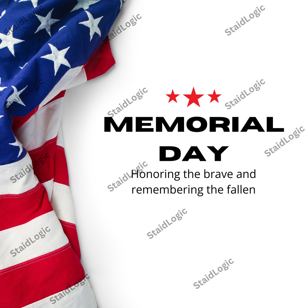 StaidLogic's tweet photo. This Memorial Day, we remember the heroes who made the ultimate sacrifice.
Their courage and legacy will never be forgotten.

#StaidLogic #MemorialDay2025  #MemorialDayTribute https://t.co/Og6PjK19aV