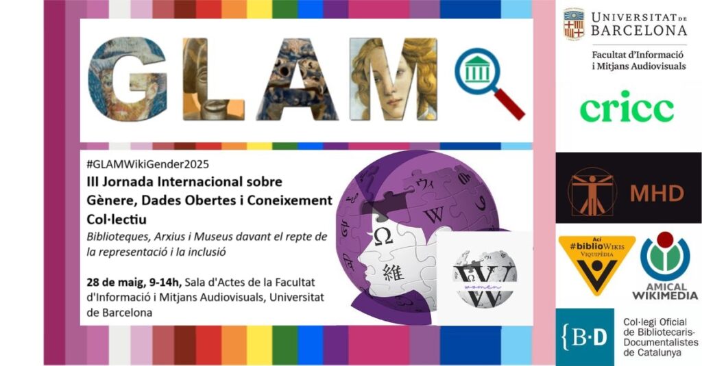 Amical Wikimedia (@amicalwikimedia) on Twitter photo Aquest dimecres se celebra la tercera jornada GLAM Wiki Gender a la <a href="/FIMA_UB/">Facultat FIMA UB</a>, amb la voluntat de reflexionar sobre gènere, dades obertes i coneixement col·lectiu. Encara sou a temps d'inscriure-us! ub.edu/wikiwomen/rese… Aquest dimecres se celebra la tercera jornada GLAM Wiki Gender a la <a href="/FIMA_UB/">Facultat FIMA UB</a>, amb la voluntat de reflexionar sobre gènere, dades obertes i coneixement col·lectiu. Encara sou a temps d'inscriure-us! ub.edu/wikiwomen/rese…