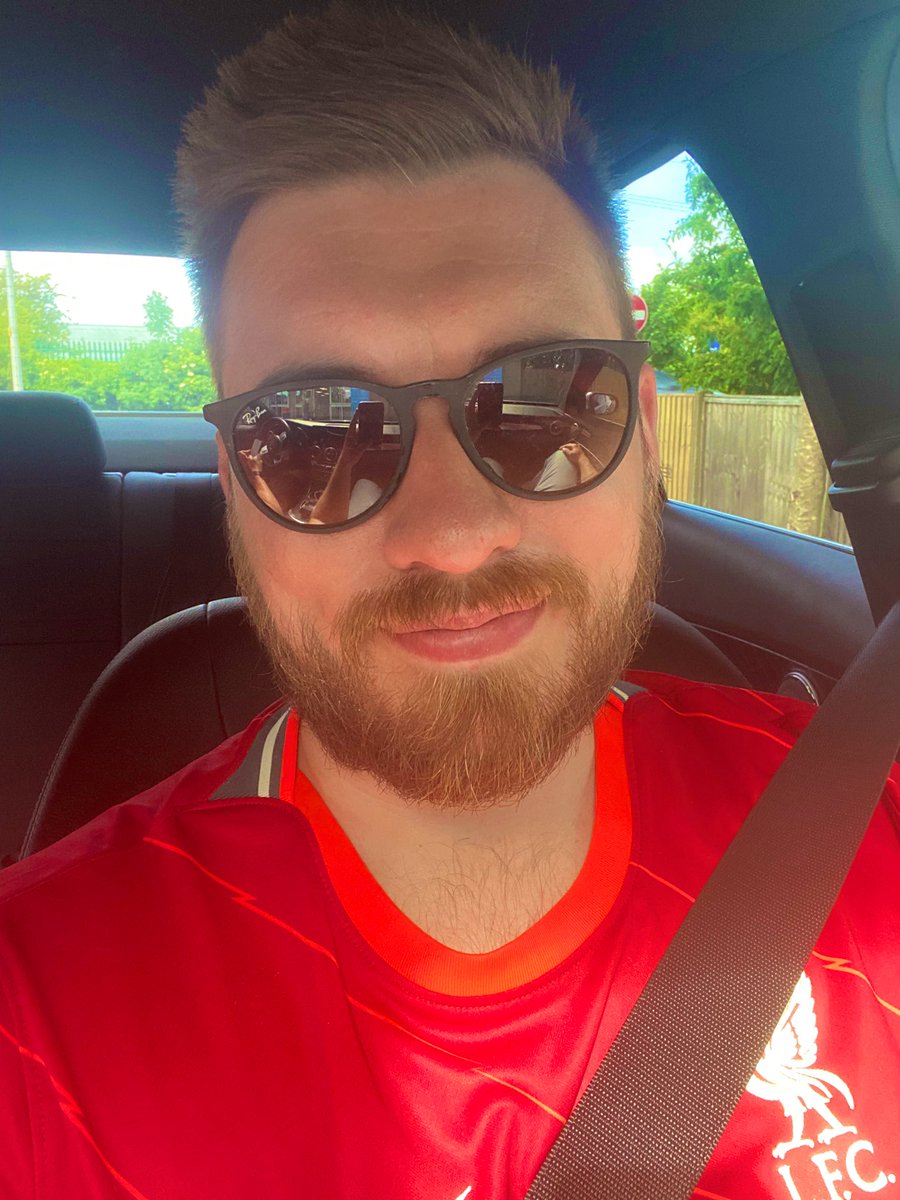 On the way to the <a href="/LFC/">Liverpool FC</a> title parade. First parade I’ll have been to. Buzzing!!! #LFCChampions