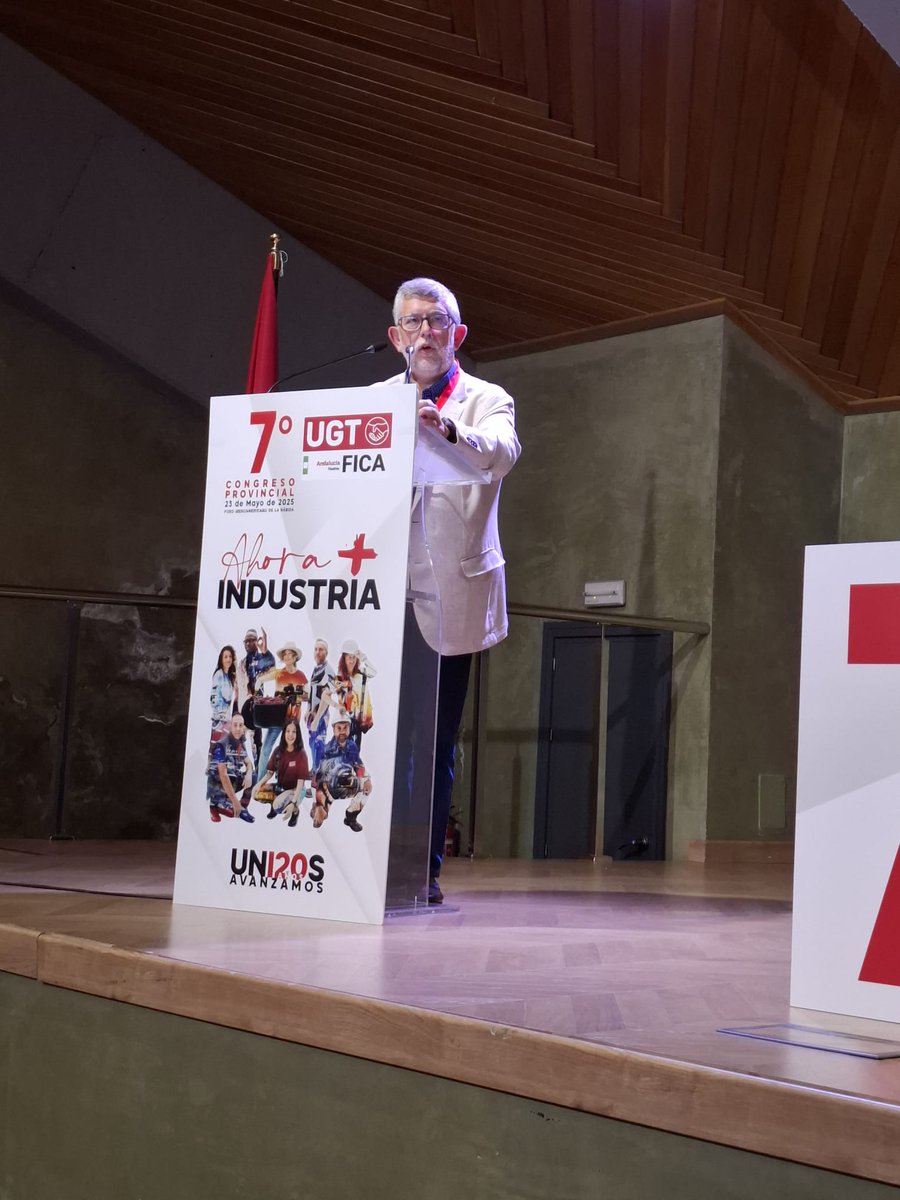 UGT Fica Andalucía (@fica_andalucia) on Twitter photo 🔴<a href="/JRodrguezSauced/">Jose Manuel Rodríguez Saucedo</a> SG <a href="/fica_andalucia/">UGT Fica Andalucía</a> en la clausura del 7º #Congreso Provincial de <a href="/UGT_FICA/">UGT FICA #SalariooConflicto #PactoIndustria</a> #huelva 🗣️- NO a la pérdida de puestos de trabajo - ⛔️- total rechazo al expediente comunicado por parte de #fertiberia <a href="/grupofertiberia/">Grupo Fertiberia</a> que afectaría al 10% de la plantilla -
... 🔴<a href="/JRodrguezSauced/">Jose Manuel Rodríguez Saucedo</a> SG <a href="/fica_andalucia/">UGT Fica Andalucía</a> en la clausura del 7º #Congreso Provincial de <a href="/UGT_FICA/">UGT FICA #SalariooConflicto #PactoIndustria</a> #huelva 🗣️- NO a la pérdida de puestos de trabajo - ⛔️- total rechazo al expediente comunicado por parte de #fertiberia <a href="/grupofertiberia/">Grupo Fertiberia</a> que afectaría al 10% de la plantilla -
...