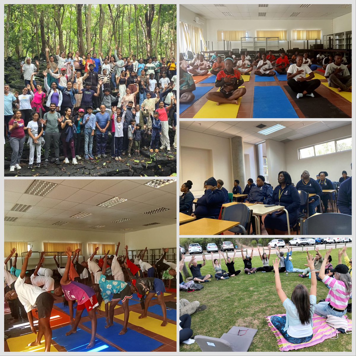 Gurudev's tweet image. Led the #AfricaDay2025 meditation and hosted a Q&amp;amp;A session for dignitaries, diplomats and leaders from 13+ nations. Explored solutions to accelerate progress and strengthen peace across the continent. Over 2.5 million people participated in the #iMeditateAfrica campaign.