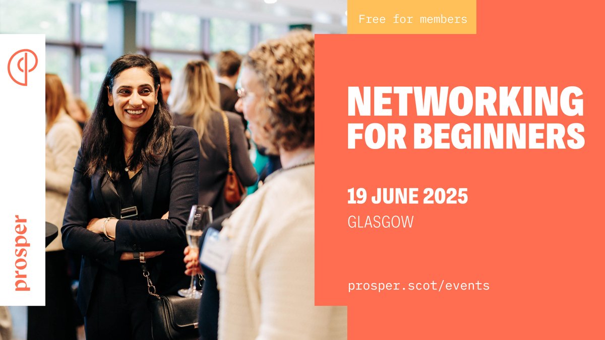 Prosper (@prosperscot) on Twitter photo Has anyone ever taught you how to network? Or do you feel like you’re expected to figure it out as you go along, and you find it stressful? We’ve got you covered in this workshop with Scotland’s Mister Networking <a href="/ColinMcKeand/">Colin McKeand</a>
Book now: prosper.scot/events/network… Has anyone ever taught you how to network? Or do you feel like you’re expected to figure it out as you go along, and you find it stressful? We’ve got you covered in this workshop with Scotland’s Mister Networking <a href="/ColinMcKeand/">Colin McKeand</a>
Book now: prosper.scot/events/network…