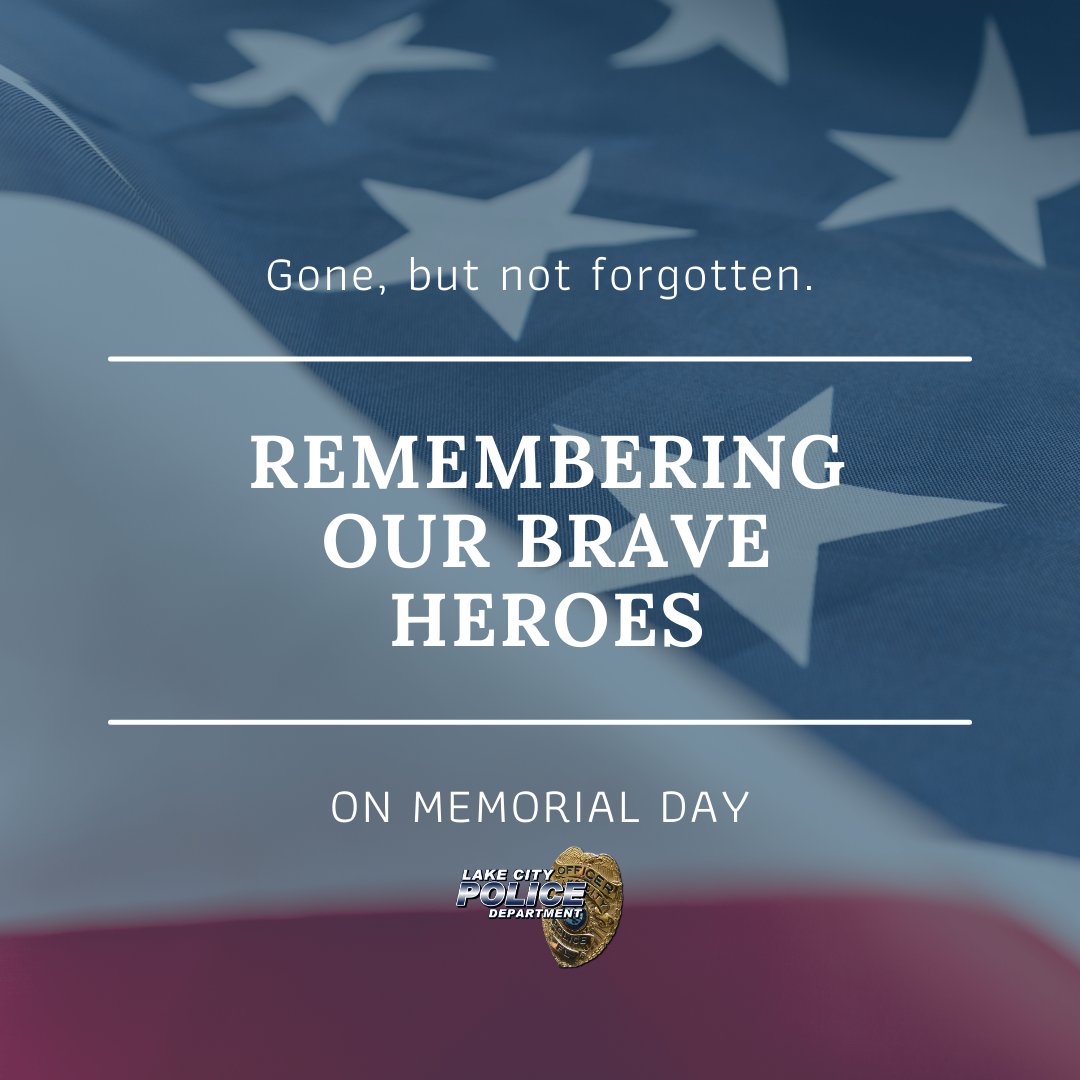 Today, we pause to honor and remember the brave men and women of our armed forces who gave their lives in service to our country. Their courage, sacrifice, and dedication will never be forgotten.

🇺🇸 We remember. We honor. We thank you. 🇺🇸

#LcFlaPd #LcFla
