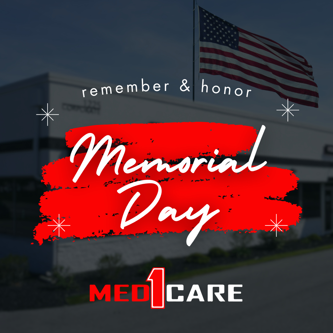 Today, we pause to honor the brave men and women who gave their lives in service to our country.

Their sacrifice will never be forgotten.

From all of us at Med1Care, we remember and honor this Memorial Day. 🇺🇸