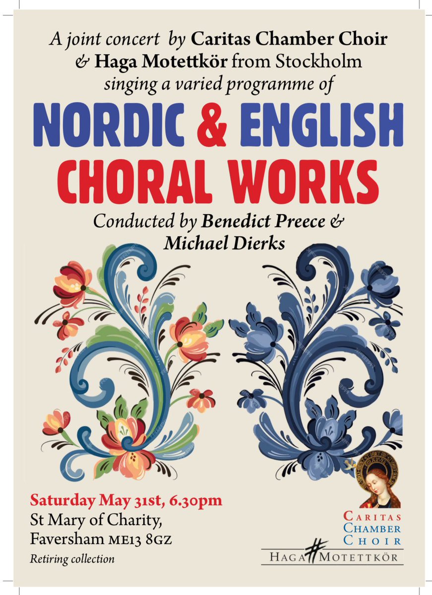 Caritas ChamberChoir (@caritas_choir) on Twitter photo Join us at St Mary’s Faversham, 6:30pm on Saturday as we collaborate with Haga Motettkör from Stockholm <a href="/BenedictPreece/">Benedict Preece</a> Join us at St Mary’s Faversham, 6:30pm on Saturday as we collaborate with Haga Motettkör from Stockholm <a href="/BenedictPreece/">Benedict Preece</a>