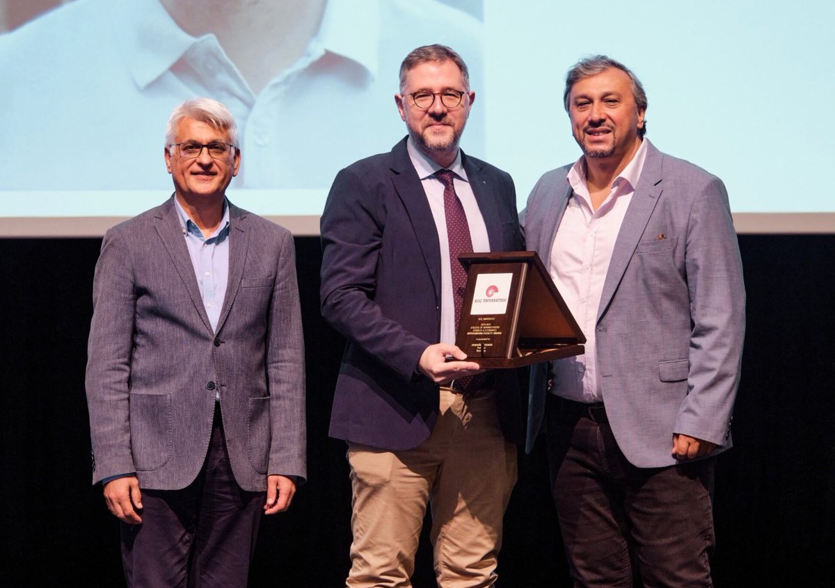 Aykut Erdem (@aykuterdemml) on Twitter photo Honored to receive the Outstanding Faculty Award at Koç University, recognizing research excellence. Many thanks to our President Prof. <a href="/metin_sitti/">Metin Sitti</a> & my Dean Prof. <a href="/attilagursoy/">Attila Gursoy</a> for their nomination and support. Deepest thanks also to my students for their passion and hard work. Honored to receive the Outstanding Faculty Award at Koç University, recognizing research excellence. Many thanks to our President Prof. <a href="/metin_sitti/">Metin Sitti</a> & my Dean Prof. <a href="/attilagursoy/">Attila Gursoy</a> for their nomination and support. Deepest thanks also to my students for their passion and hard work.