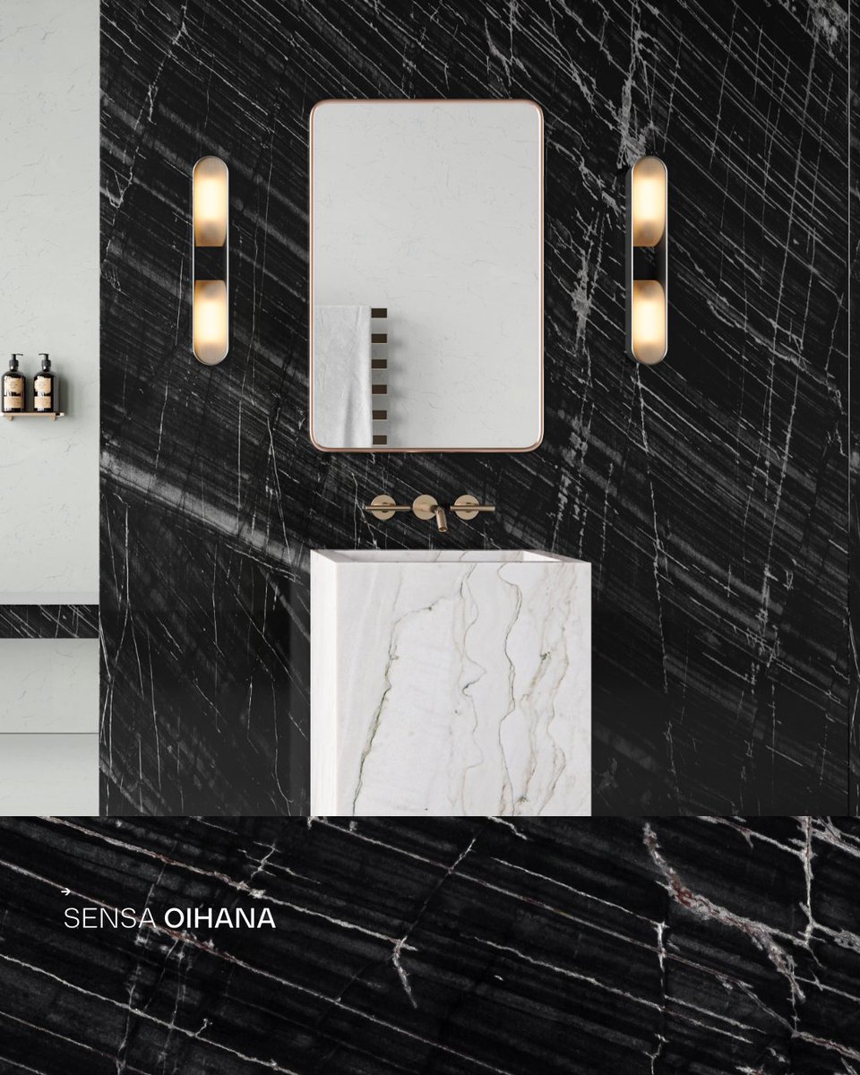 Oihana es una piedra natural para amantes de las superficies oscuras. Esta cuarcita tiene vetas blancas que se deslizan sobre un fondo negro y crea el contraste perfecto en los espacios más sofisticados.

Inspírate en cosentino.com/sensa

#SensabyCosentino