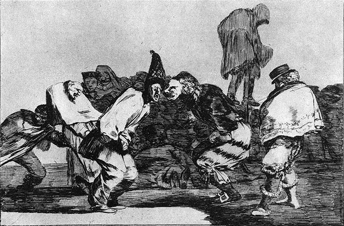 Absurdity of Carnival, 1823 #artbots #goya