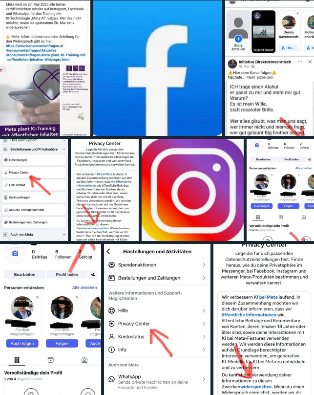 🔥🔥🔥🔥🔥🔥🔥🔥🔥

🔥🔥🔥 ACHTUNG 🔥🔥🔥

👉 Der Facebook-Mutterkonzern Meta wird ab 27. Mai alle bisher veröffentlichen Inhalte auf Instagram, Facebook und WhatsApp für das Training der KI-Technologie "Meta-AI" nutzen!

👉 Wer das nicht möchte, muss spätestens bis 26. Mai aktiv