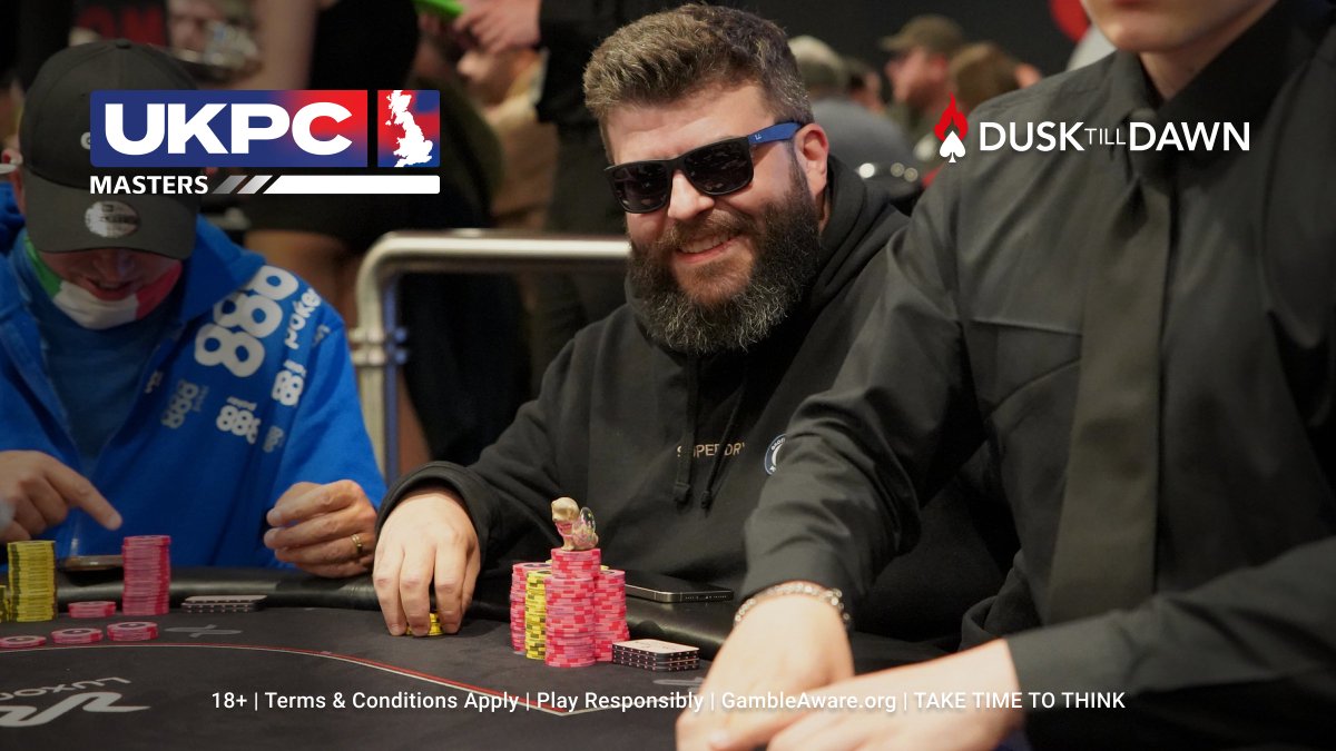 27 players remain in the UKPC Masters Main Event.

Check out Day 3 Chip Counts here &gt; dtdclub.uk/l/ukpc-masters

Each has locked up £3,500 and is playing for the top prize of over £200,000!

18+ Play Responsibly GambleAware.org