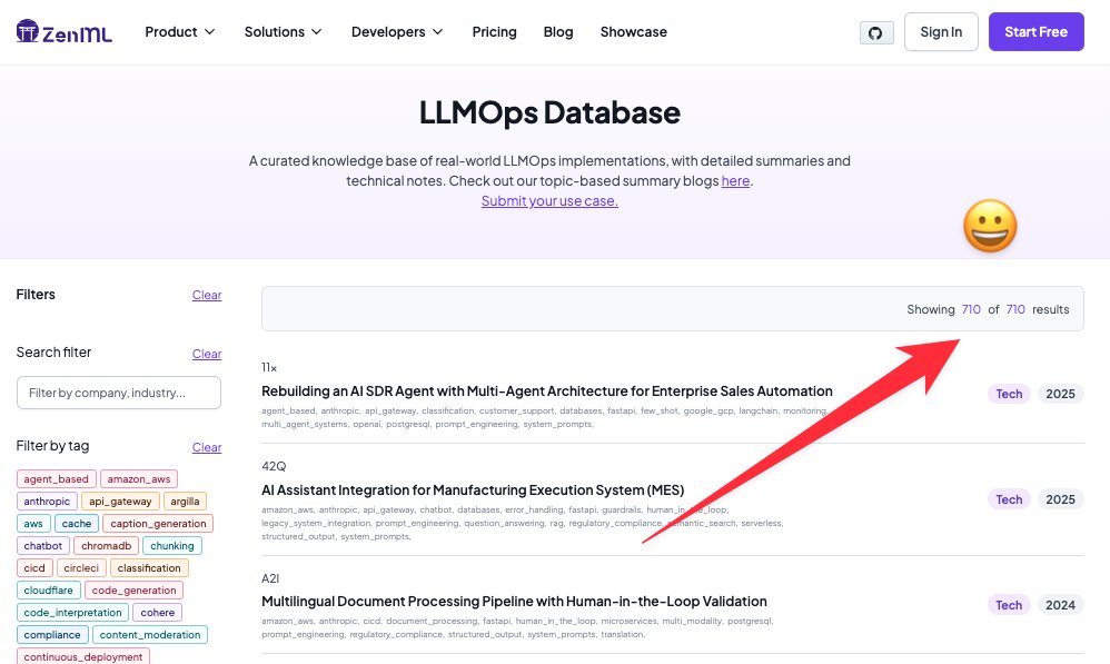 strickvl's tweet image. What began as a side project in late 2024 has grown into something pretty useful! With the latest case studies from @LangChainAI&apos;s Interrupt conference, we&apos;ve now curated over 700 real-world LLMOps implementations.

Fresh Production Patterns from the Field:

🏭 Factory: 5,000+…