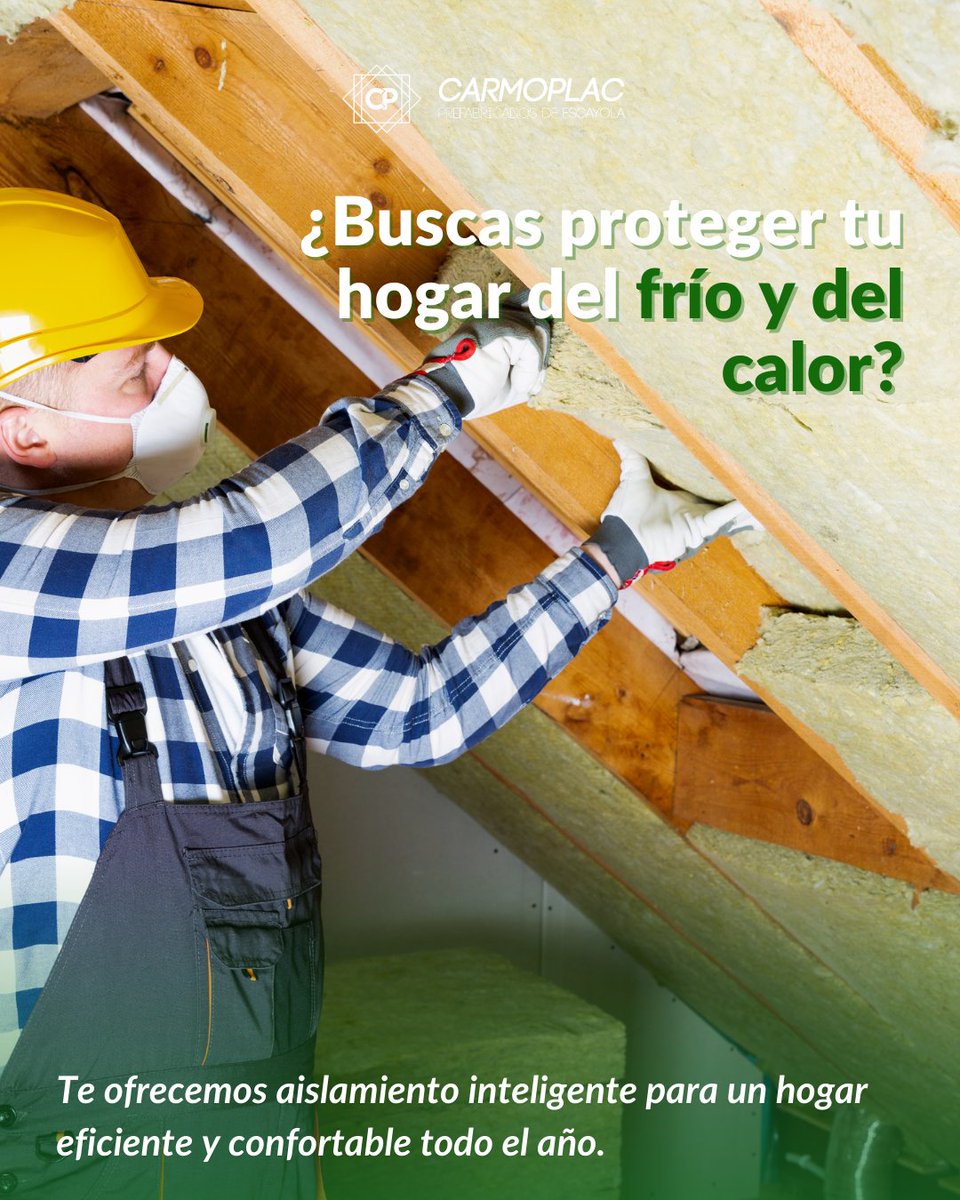 ¿Quieres aislar tu hogar del frío o el calor? 

¿Buscas aislamiento térmico y acústico? En Carmoplac tenemos soluciones en lana de roca y fibra de vidrio, con entrega rápida en Sevilla y Carmona.

📞 Sevilla: 954 437 803⁣⁣⁣
📞 Carmona: 954 140 860⁣⁣⁣

#Aislamiento