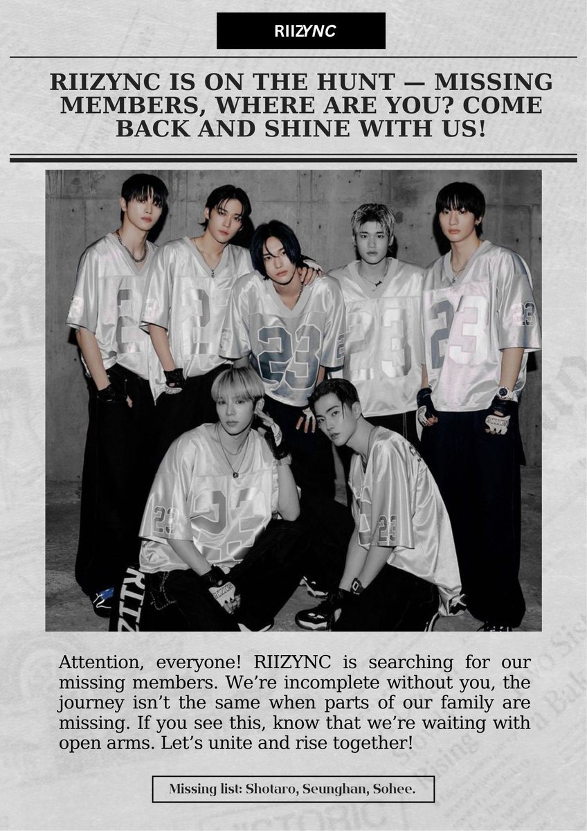 𝙍𝙄𝙄𝙕𝙔𝙉𝘾 𝗶𝘀 𝗰𝗮𝗹𝗹𝗶𝗻𝗴, and we won’t stop until 𝘄𝗲’𝗿𝗲 𝗮𝗹𝗹 𝗯𝗮𝗰𝗸 𝗶𝗻 𝘀𝘆𝗻𝗰. To every heartbeat that once moved in sync with ours, to every smile, sweat, and shout that once echoed through our sessions: 𝙬𝙚 𝙛𝙚𝙚𝙡 𝙮𝙤𝙪𝙧 𝙖𝙗𝙨𝙚𝙣𝙘𝙚.