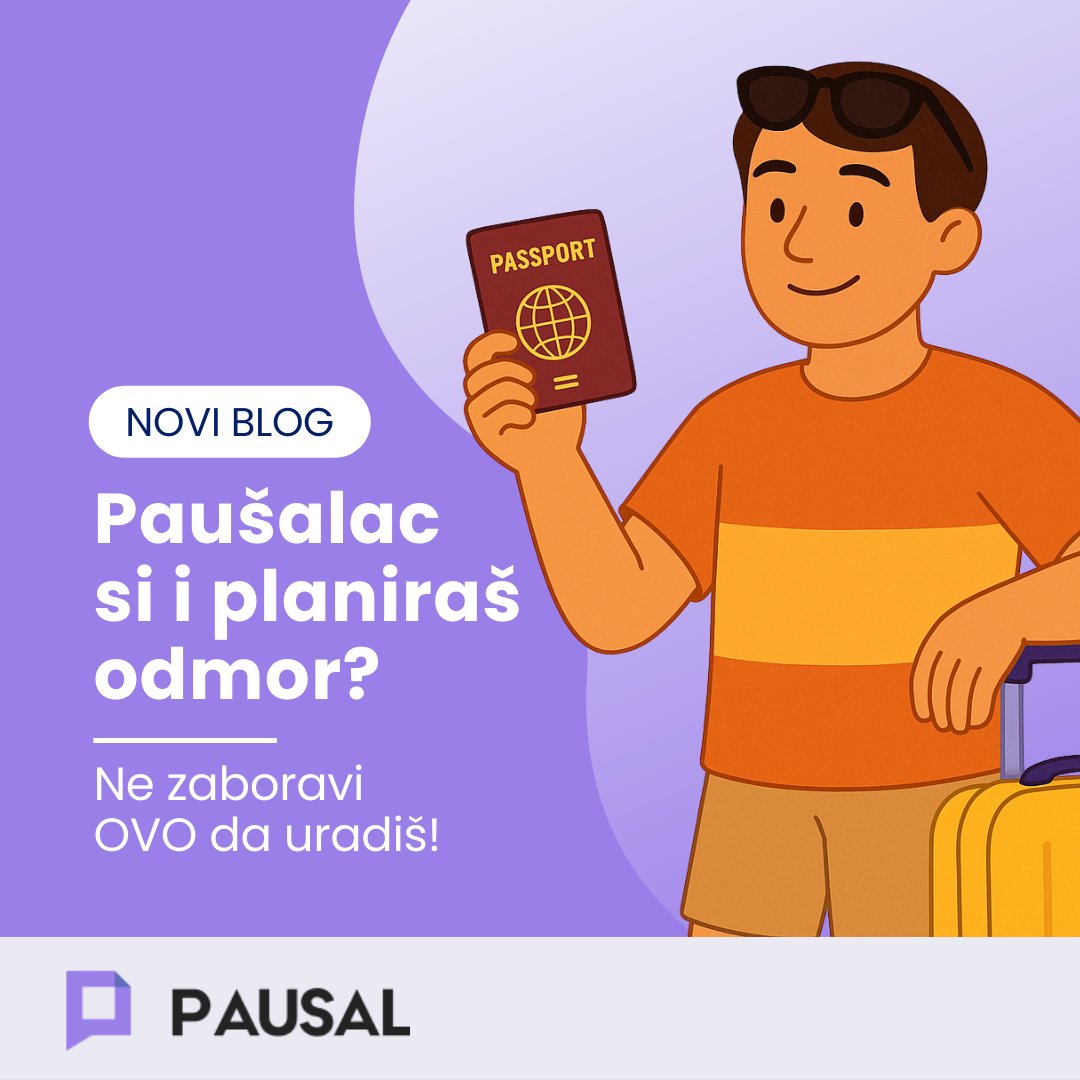 Pausalrs's tweet photo. Paušalac si i planiraš godišnji? ☀️

Pre odmora potrebno je da se pobrineš za niz obaveza, kako te neprijatna iznenađenja ne bi sačekala po povratku.

📌 Saznaj više na: https://t.co/dL7Yq3jNrl https://t.co/35GJyEILhd