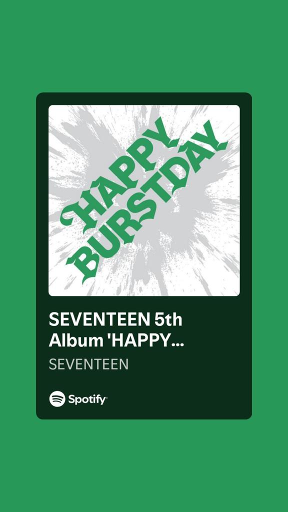 EVERYW0NWOO's tweet photo. CARATS!!!

To enter the Spotify Viral Chart, please drop fresh spotify links of Happy burstday songs below!!

https://t.co/H3YcoYDQcb

SEVENTEEN HAPPY BURSTDAY OUT NOW
#THUNDER처럼_빛날_세븐틴
#SVTBringsTheTHUNDER
@pledis_17 https://t.co/kWLbNO177A