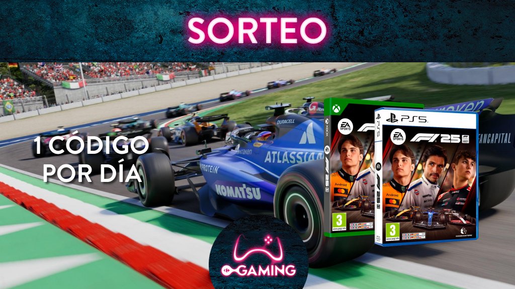 ⚠️ SORTEO ⚠️

¡Puedes conseguir uno de los códigos de EA Sport F1 25 que vamos a sortear cada día hasta el lanzamiento del videojuego!, plataforma a elegir por el usuario PS5/XBOX

✅ Haz Fav y RT
✅Comenta con el hashtag  #CRFConF125
✅Participa tantas veces como quieras con
