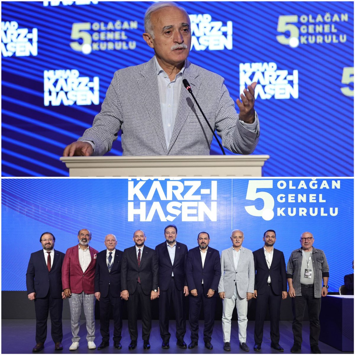 GokhanTemurTR's tweet photo. 📍 @MUSIAD Genel Merkez

@MUSIADKarzHasen 5. Olağan Genel Kurulumuzu;

MÜSİAD Genel Başkanımız Sn. Burhan Özdemir ( @BurhanOzdemirTR ) , Yüksek İstişare Kurulu Başkanımız Sn. Mahmut Asmalı ( @MahmutAsmali ), önceki dönem Genel Başkanlarımız ve üyelerimizin katılımlarıyla gerçekleştirdik.

Görevi devreden Sn. Muhammet Ali Özeken ( @mozeken ) ve ekibine bugüne kadar yapmış oldukları hizmetler/özverili çalışmalardan dolayı teşekkür ederiz.

Yeni dönemde Karz-ı Hasen Sandığı Başkanlığı görevine seçilen Sn. Mustafa Aktaş’ı ve yeni yönetimini tebrik ediyor, başarılar diliyoruz.

Ayrıca; Karz-ı Hasen Sandığımızın kuruluşunu (2016 yılı) gerçekleştiren 5.dönem Genel Başkanımız Sn. Nail Olpak ( @NailOlpak ) ve ekibine özellikle teşekkür ediyoruz.