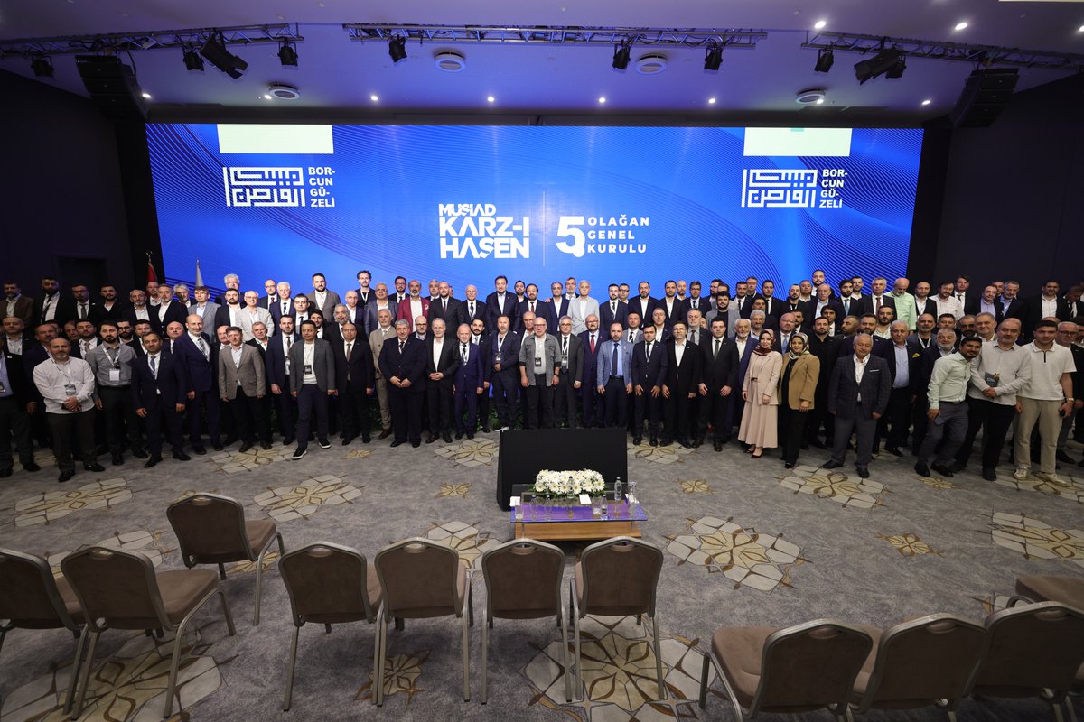 📍 <a href="/MUSIAD/">MÜSİAD</a> Genel Merkez

<a href="/MUSIADKarzHasen/">Karz-ı Hasen Sandığı</a> 5. Olağan Genel Kurulumuzu;

MÜSİAD Genel Başkanımız Sn. Burhan Özdemir ( <a href="/BurhanOzdemirTR/">Burhan Özdemir</a> ) , Yüksek İstişare Kurulu Başkanımız Sn. Mahmut Asmalı ( <a href="/MahmutAsmali/">Mahmut Asmalı</a> ), önceki dönem Genel Başkanlarımız ve üyelerimizin katılımlarıyla
