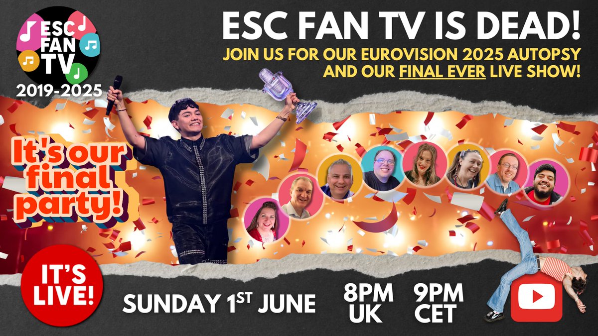 Join us live for the end!